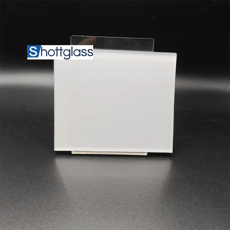 White Back Painted Glass Backsplash