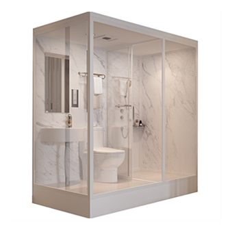 Fluted Glass Shower