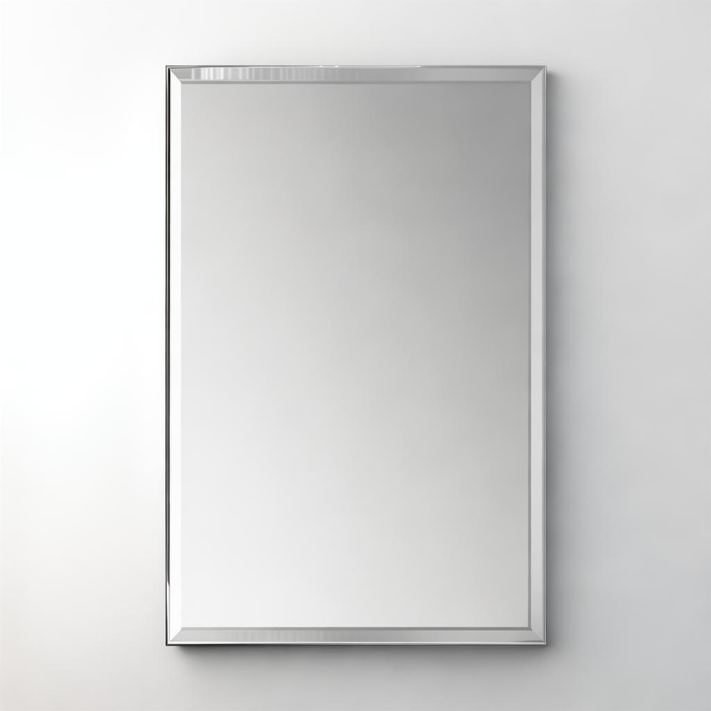 Silver Beveled Mirror