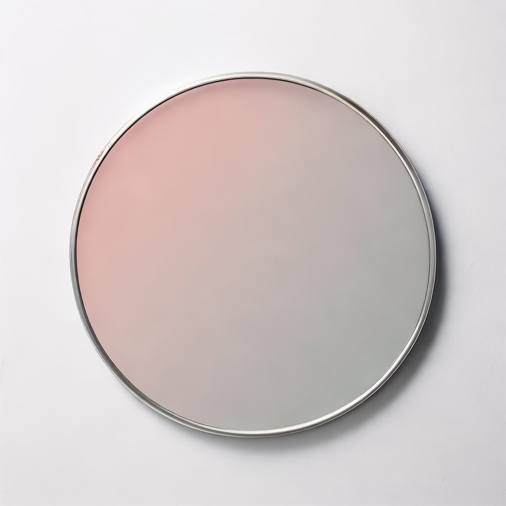 Silver Circle Wall Mirror